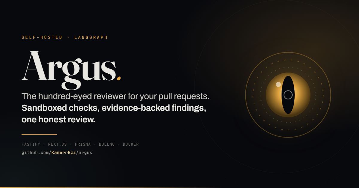 Argus — Revisor de Pull Requests con IA, Self-Hosted