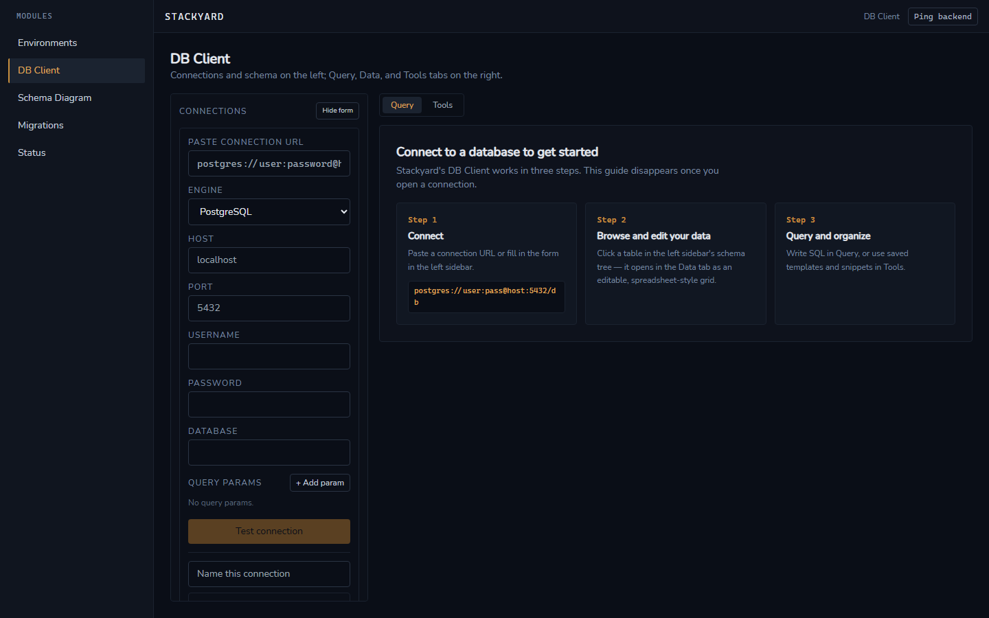 DB Client onboarding guide